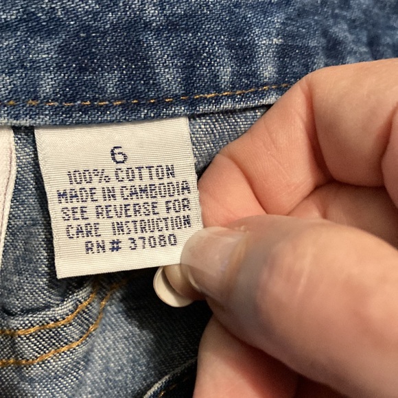 Carolina Blues Ruffled Hem Jean Skirt - Picture 8 of 8